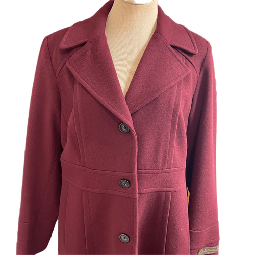 NWT Michael Kors Purple Loro Piana Wool Jacket Size 12 Damaged READ - Picture 3 of 14