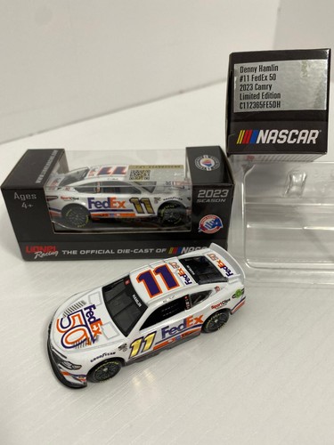 NASCAR DENNY HAMLIN 2023 #11 FEDEX 50 FOIL NUMBER CAR 1/64