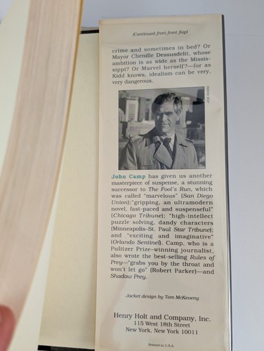SIGNED The Empress File by John Camp 1st Printing First Edition 1991 Hardcover - Foto 11 di 11