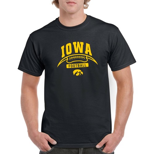 Camiseta de fútbol americano Iowa Hawkeyes media luna - negra - Imagen 4 de 7