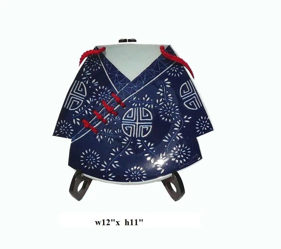 Plato decorativo chino fusión azul y blanco ss730 Foto 4 de 4