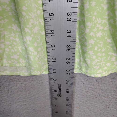 Old Navy Cami Dress Women's 2XL Green Floral Ditsy Tie Strap Smocked Preppy NWT - Picture 13 of 14