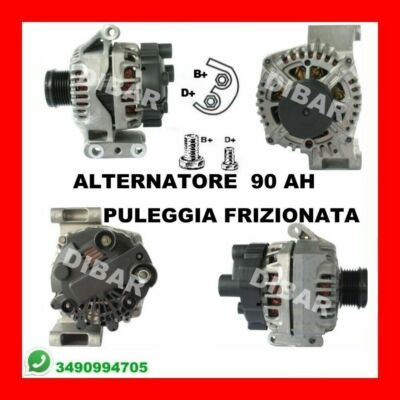 ALTERNATORE NUOVO 90AH LANCIA MUSA 1.3 MJET DAL 2004 51KW 70CV CODICE 439505