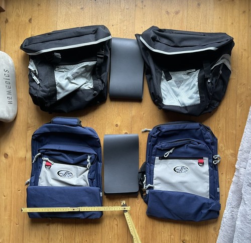 fahrradtasche gepäckträger Blau,Ca.  25L, Neu und unbenutzt - Bild 1 von 3