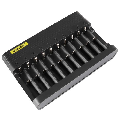 10 Slot Battery Charger 3.7V Li-Ion Cell Charging For 26650 18650 16340 14500 - Picture 2 of 9