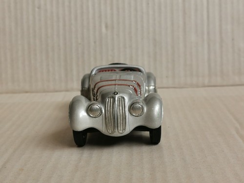 Rare 1/24 FM Franklin Mint 1938 BMW 328 Roadster Cabrio In Silver Pewter Model - Picture 6 of 12