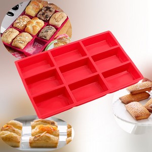 9Cup Silicone Mini Cake Loaf Pan Food