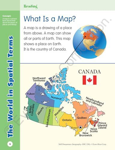 Evan-Moor Skill Sharpeners: Geography, Grade 2 Activity Book - Supplemental At-H - Picture 3 of 3