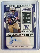 K196,099 - 2020 Panini Contenders Draft Picks #317 Salvon Ahmed Auto RC