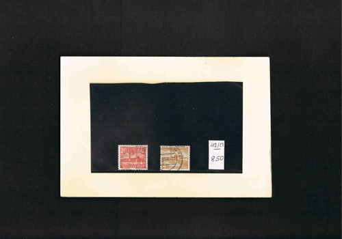Berlin Mi. Nr. 112 - 113 " Freimarken - Berliner Bauten " Gestempelt