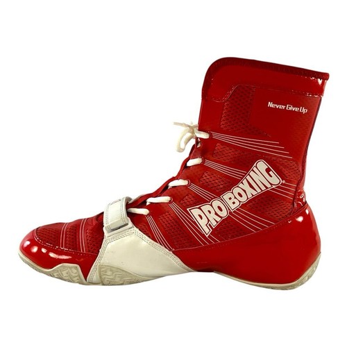 Zapatos de Boxeo ProBoxing Hyper Flex Alto Rendimiento Rojo Talla 12 - Imagen 9 de 17