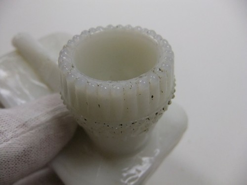 Soporte para fósforo de tubería de vidrio blanco - Imagen 8 de 12