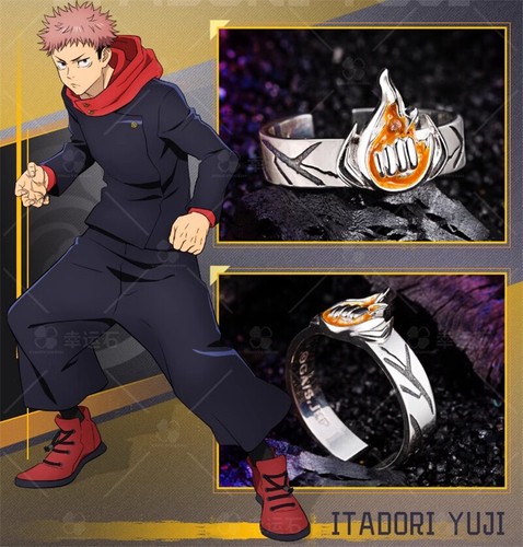 Jujutsu Kaisen Ring Gojo Satoru Itadori Yuji Fushiguro Megumi 925 Silver Rings - Picture 10 of 24
