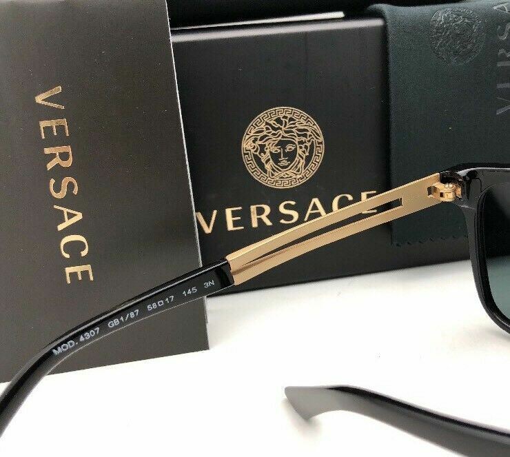 New VERSACE Sunglasses VE 4307 GB1/87 58-17 Black & Gold  display picture 1