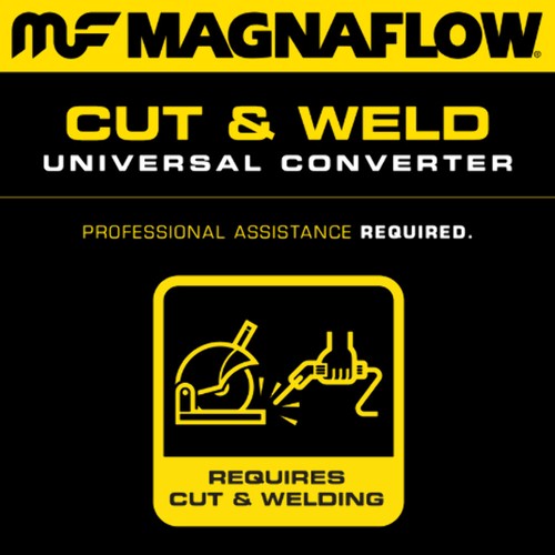 Universal Catalytic Converter 2.25 Long Body Spun 59925 Magnaflow - Picture 3 of 10