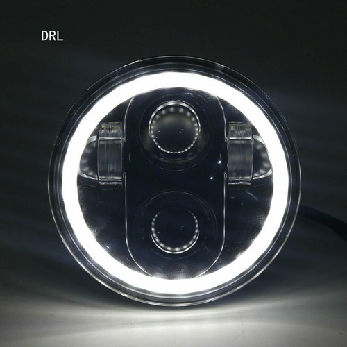5-3/4 5.75" Halo LED Headlight + 4.5inch Halo Passing Lamp For Aprilia Ducati - Picture 8 of 12