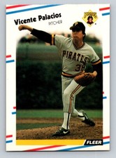 Vicente Palacios 1988 Fleer #336 Pittsburgh Pirates RC