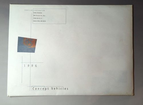 1996 Dodge Intrepid ESX and Chrysler LHX Concept Cars Press Kit Catalog W Slides - Picture 7 of 7