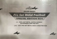 2021 Leaf PRO SET METAL SPECIAL EDITION Box Justin Herbert AUTOGRAPH 295 Made