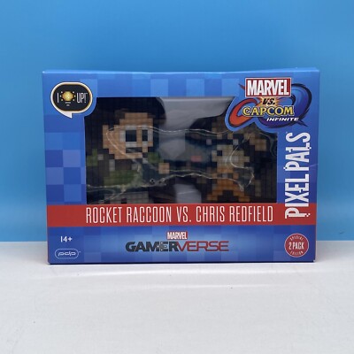 PIXEL PALS クリス レッドフィールド ロケット・ラクーン MARVEL Pixel Pals Rocket Raccoon vs Chris Redfield Marvel vs Capcom