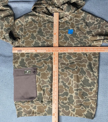 Undefeated grüne Wüstenente tarnfarbenes Sweatshirt mit Affentasche Herren neu mit Etikett Medium - Bild 7 von 8