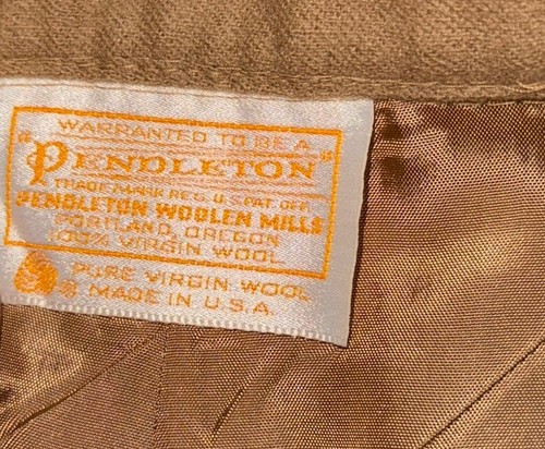 Pendleton Women's Dress Pants Tan Lined Virgin Wool Wide Leg Sz 14 - 第 8/10 張圖片
