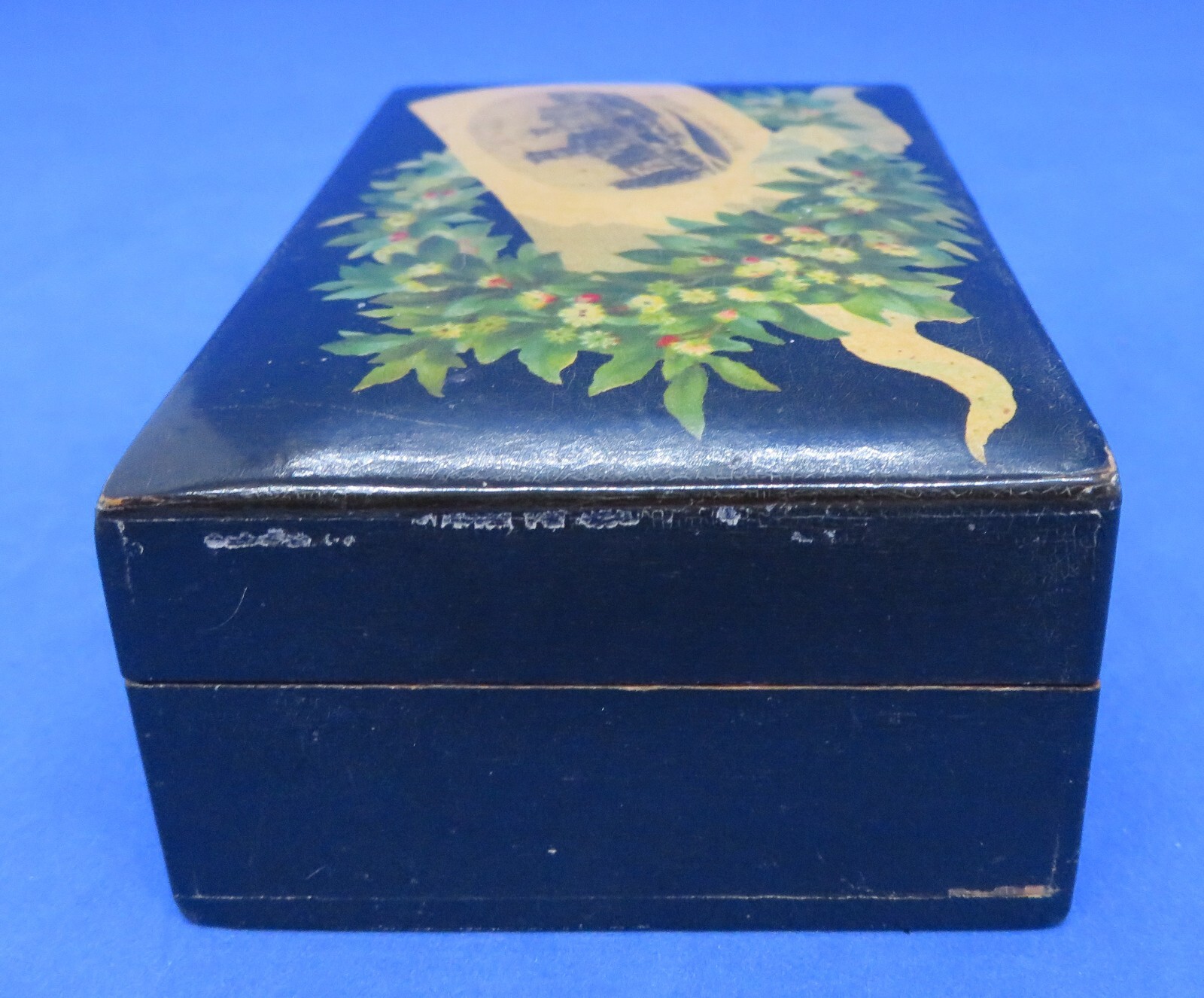 Scottish Mauchline Ware vintage Victorian antique small box Osborne