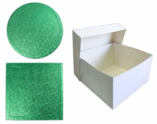 Colour Cake Drum Board & White Box + Lid Combo Pack for Wedding, Birthday Cakes - Picture 6 of 24
