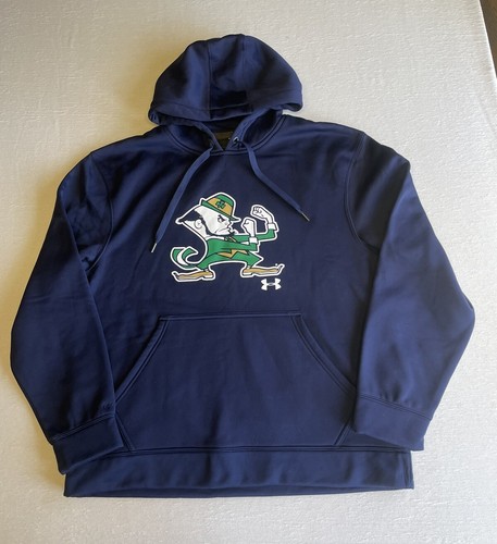 Under Armour Mens Notre Dame Fighting Irish Team Hoodie Sweatshirt M Loose Fit