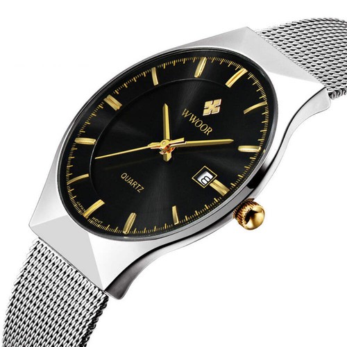 WWoor Black Canvas Tactical Military Case 30m Water Resistant Watch - Bild 5 von 10