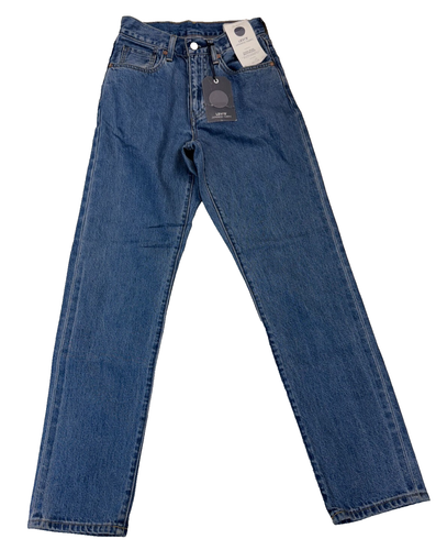 Levi's Women Japanese Selvedge High Rise Boyfriend Jeans 25 x 30 Blue - Picture 4 of 11