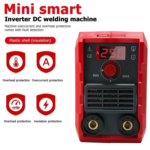 Mini Inverter Schweißgerät MMA 250 Elektroden Schweißmaschine Digitalanzeige NEU - Bild 10 von 15