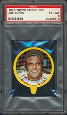 1973 Topps Candy Lids Joe Torre PSA 6 St. Louis Cardinals HOF
