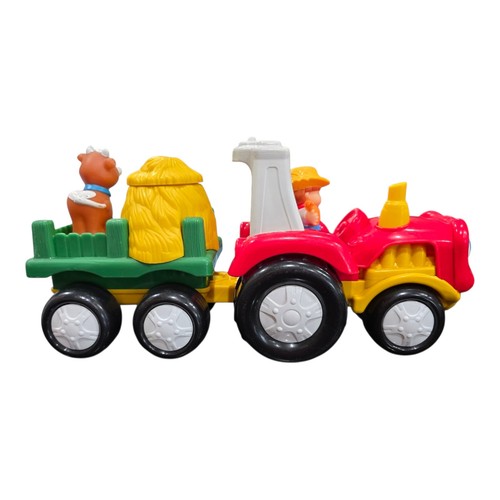 Fisher-Price LITTLE PEOPLE Tow 'n Pull Tractor With FARMER and COW Figures 2007 - Bild 4 von 15