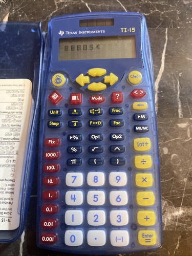 Texas Instruments TI-15 Explorer Basic Calculator - Picture 2 of 4