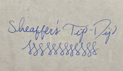 Sheaffer Tip Dip Vermillion Orange M1 Stainless Nib Restored - PARTS OR REPAIR - Picture 3 of 3