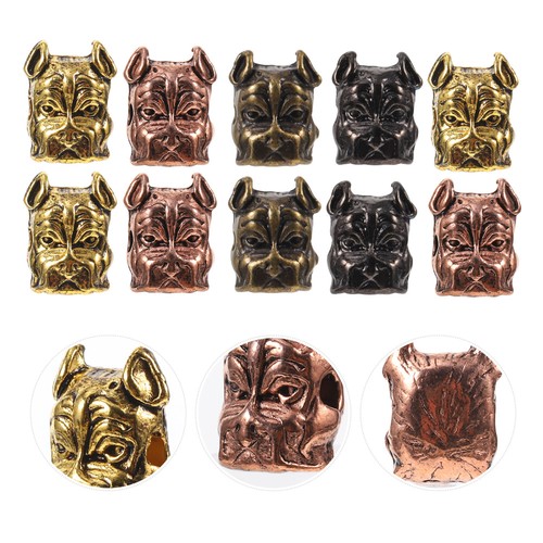 2 Pack Legierung Hundekopf Armband Accessoires Verbindungsanhänger Aus - Bild 8 von 12