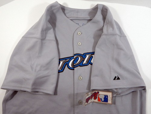 Jersey gris auténtico Toronto Blue Jays Vernon Wells #10 majestuoso nuevo con etiquetas 48 711 - Imagen 3 de 6