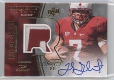 2010 Exquisite Collection Signature /75 Toby Gerhart RPA Rookie Patch Auto RC