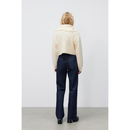 ZARA Pullover mit Rüschen und Zopfmuster ecru mit Perlen und Schleife Gr. Small 4331/003 - Bild 15 von 17
