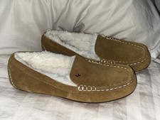 Koolaburra by UGG Lezly Moccasins Slipper Size 9 Faux Shearling Lined Chestnut