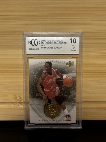 2009-10 Upper Deck HALL OF FAME LEGACY GOLD #6 Michael Jordan BCCG 10 Gem