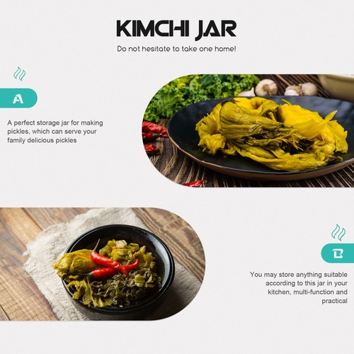 Tarro de fermentación transparente 3 piezas tarro de encurtido de cocina tarro de fermentación de gran capacidad - Imagen 9 de 12