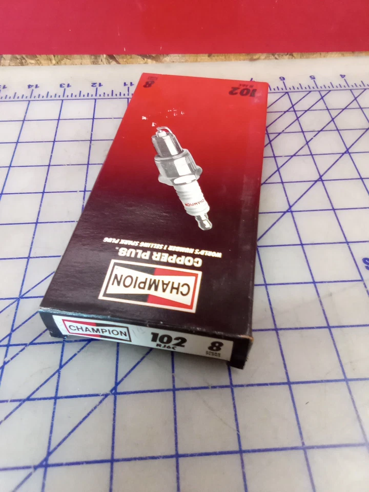 Bujías Champion 102 Copper Plus, Juego de 8, Nuevo Stock Antiguo, Envío Gratis Foto 4 de 4