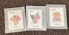 Sanrio My Melody Kuromi Pompom Sticker Set Official New Unused