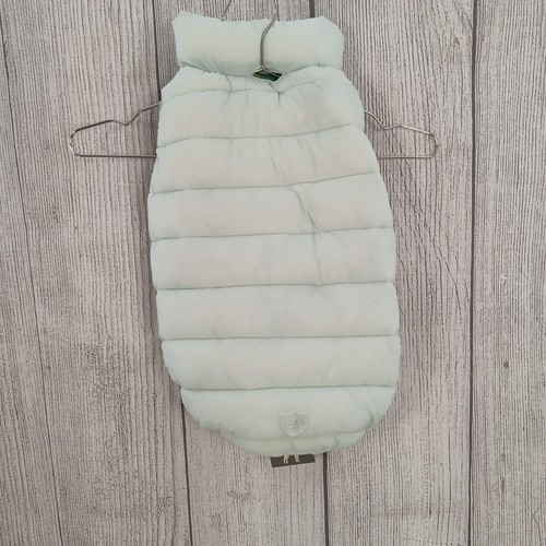 Sydney & Co Dog Coat Medium Dark Light Green Reversible Puffer Vest Jacket Zip - Picture 5 of 12