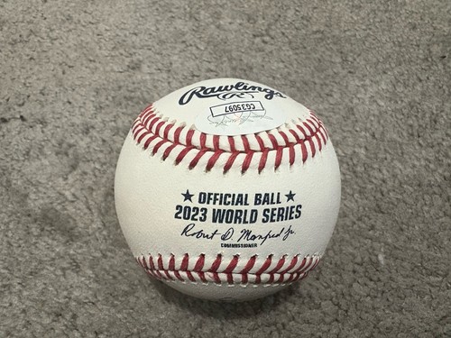 TEXAS RANGERS TONY BEASLEY SIGNED 2023 WORLD SERIES BALL BASEBALL JSA COA - Picture 2 of 4