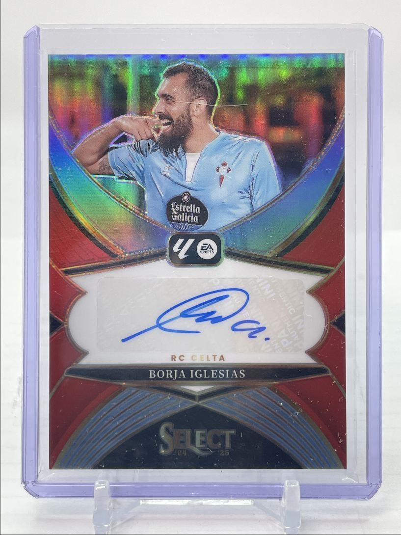 BORJA IGLESIAS 2024 SELECT LA LIGA EA SPORTS AUTOGRAPH RED AUTO Q2550