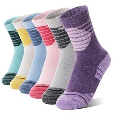 Kids Toddlers Boys Girls Merino Wool Hiking Athletic 8-12 Years Assorted