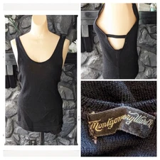 Antique 1920s Montgomery Ward Pure Wool Worsted Black Bathing Swim Suit Mens?